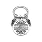 dad / mom "to my son" round inspirational keychain with angel wings 32