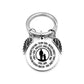 dad / mom "to my son" round inspirational keychain with angel wings 27