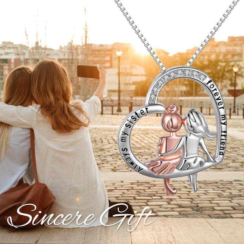 sister necklace sterling silver jewelry gifts for women