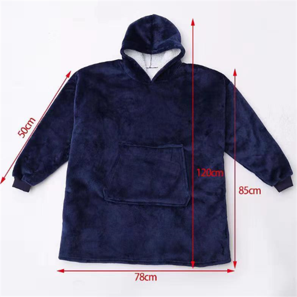 fleece warm hooded lazy pullover for both outdoor & indoor