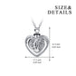 YFN S925 Urn Paw Print in Heart Necklace for Ashes / Perfume, Urn Necklaces Cremation Jewelry  for Pet Ashes Keepsake Hair Memorial Pendant, stay with me forever, memorial necklace
