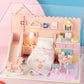 dollhouse miniature rooms with / without music(a wide range of options) (with dust cover) style11 / without music