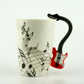 music theme mug red