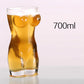 creative body-shaped beer glass 700ml / woman