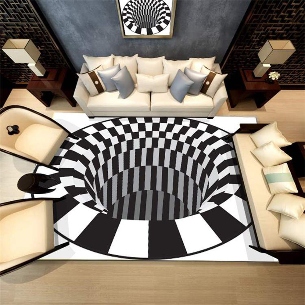 3d vortex illusion carpet optical carpet floor mat ma