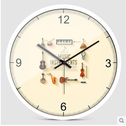 music music theme silent wall clock