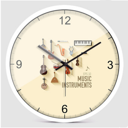 music music theme silent wall clock