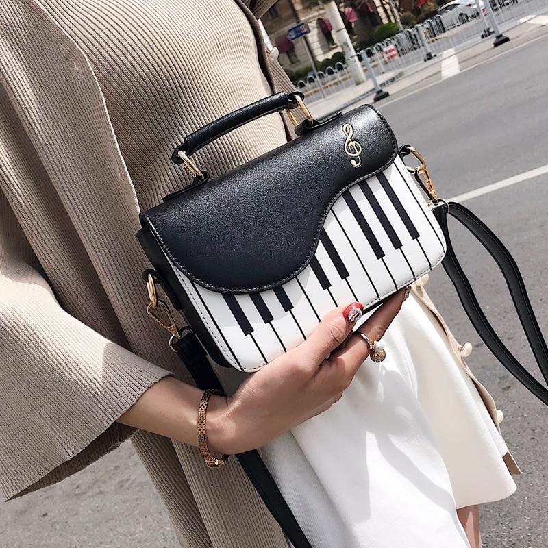 piano keyboard-shaped bag for music lovers