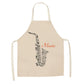 cotton linen musical kitchen apron 09