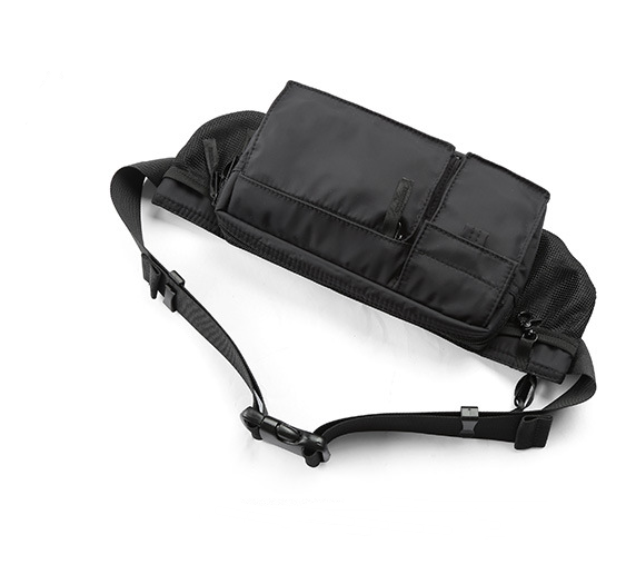 men's casual waterproof chest bag black