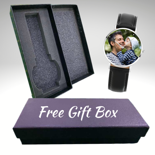 personalized unisex photo watch color nylon strap (gift box included)