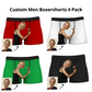 custom funny men underpants boxer shorts