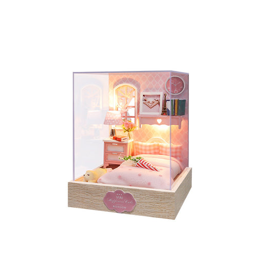 diy assembling tiny room wooden dollhouse (a wide range of options)