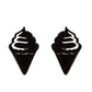 wide range of stainless steel stud earrings black ice cream