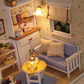 diy miniature dollhouse room with furniture (2 options)