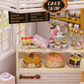 miniature dollhouse cake shop with furniture
