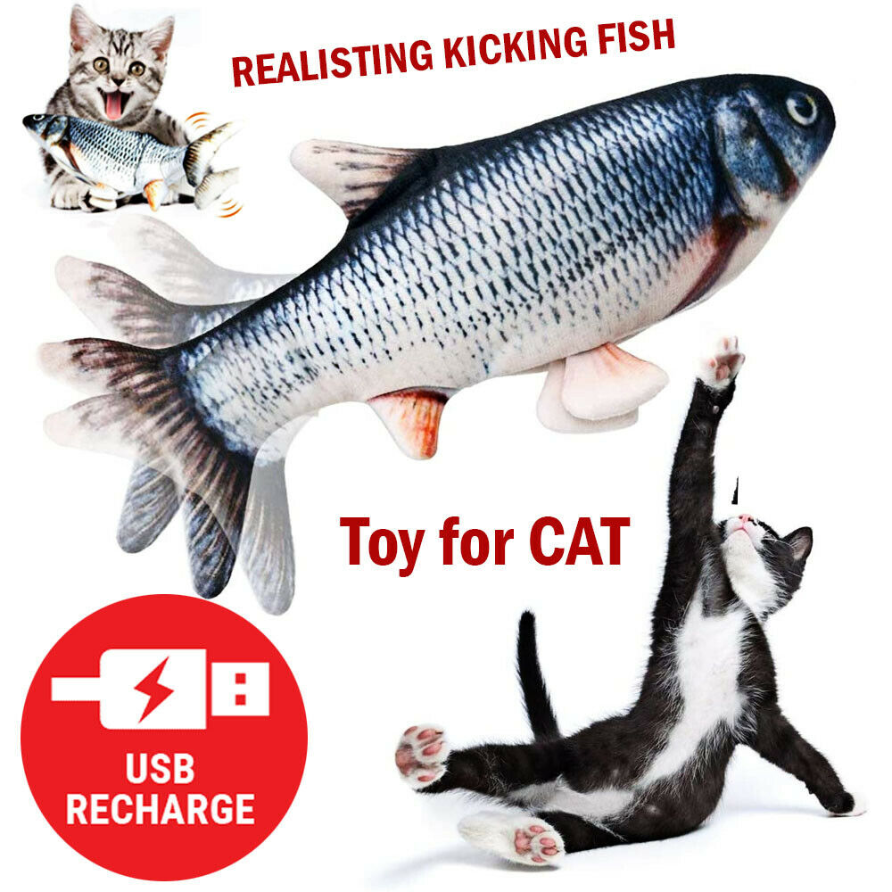 electric flopping realistic interactivetoy fish for cat (us warehouse) default title