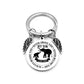 dad / mom "to my son" round inspirational keychain with angel wings 29