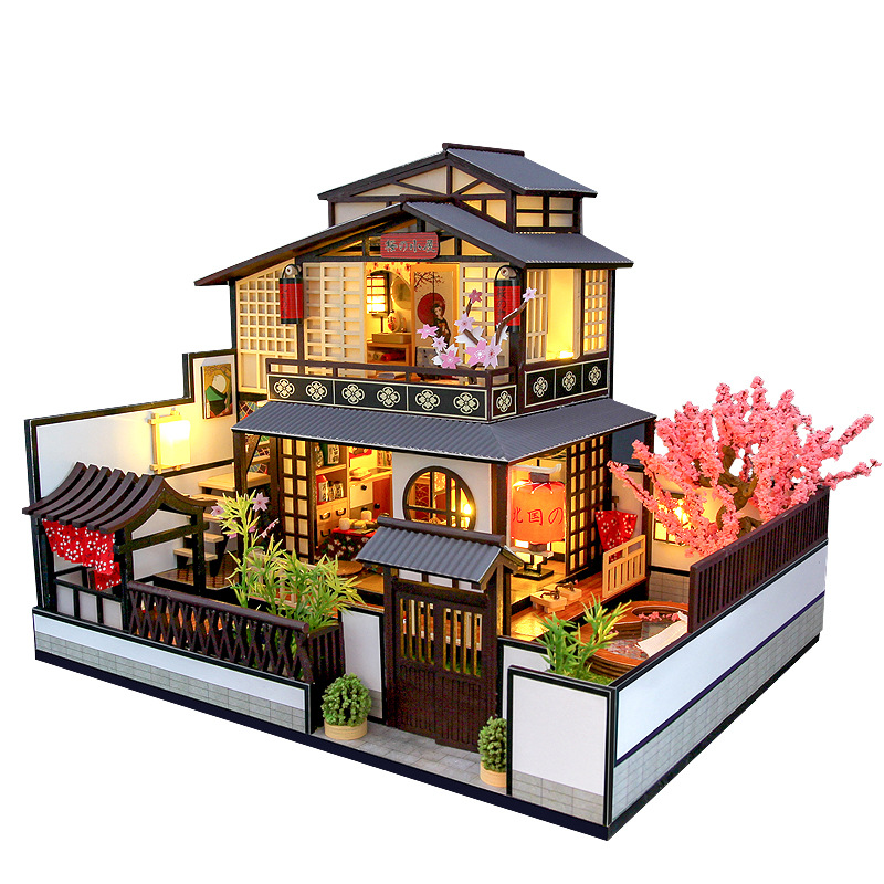 japanese diy miniature dollhouse with furniture