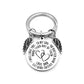 dad / mom "to my son" round inspirational keychain with angel wings 24