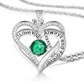 interlocking crystal heart birthstone necklace may