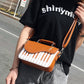 piano keyboard-shaped bag for music lovers