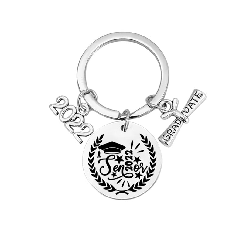 class of 2022 stainless steel inspirational graduate keychain (17 designs) design6