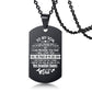 dad/mom "to my son" stainless steel rectangular inspirational necklace 6