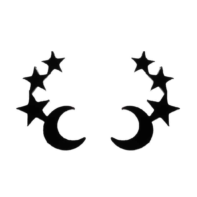wide range of stainless steel stud earrings black moon