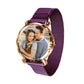 custom multicolor women’s magnetic buckle quartz wrist watch (gift box available) purple