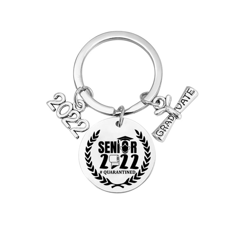 class of 2022 stainless steel inspirational graduate keychain (17 designs) design2