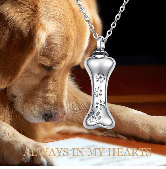 YFN Urn Bone shaped Necklace for Ashes / Perfume, Urn Necklaces Cremation Jewelry,. stay with me forever, memorial necklace