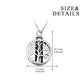 YFN S925 Urn Retro Tree of Life Necklace Cremation Jewelry for Ashes / Perfume Memorial Pendant for Pet Ashes Keepsake Hair Memorial Pendant, stay with me forever, memorial necklace