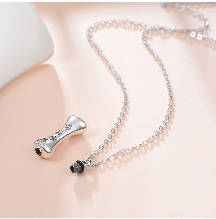 YFN Urn Bone shaped Necklace for Ashes / Perfume, Urn Necklaces Cremation Jewelry,. stay with me forever, memorial necklace