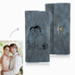 personalized photo engraved ladies trifold long purse