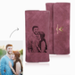 personalized photo engraved ladies trifold long purse