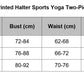 digital printed halter yoga wear sports and fitness two-piece suit