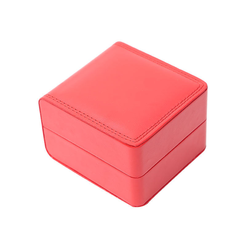 upgrade luxury pu leather watch packaging gift box (not for individual sales) bright red