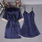 elegant lace 2 pcs nightgown & robe set (factory price)