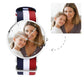 personalized unisex photo watch color nylon strap (gift box included) silver