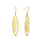 oval custom name ( 5 - 8 letters) earrings gold