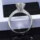 exclusive antique shank s925 1ct/1.5ct/2ct/3ct moissanite diamond ring with cert. (box included)