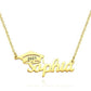 custom bachelor cap name necklace graduation gifts gold