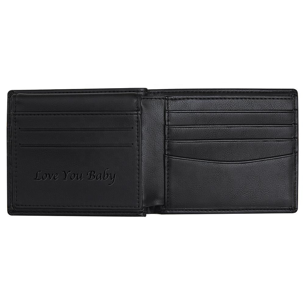 custom genuine leather & rfid men slim wallet