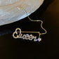 fashion crystal "queen" ear cuff earring