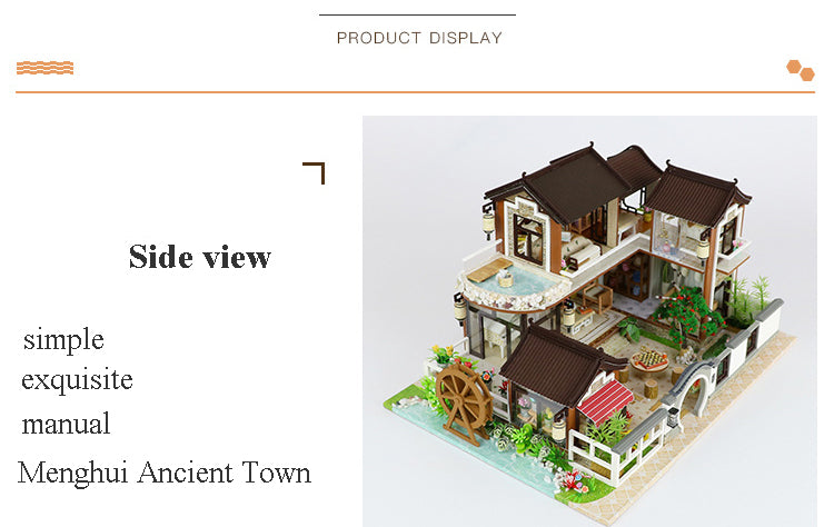 diy oriental ancient city dollhouse (ship to the us / au only)