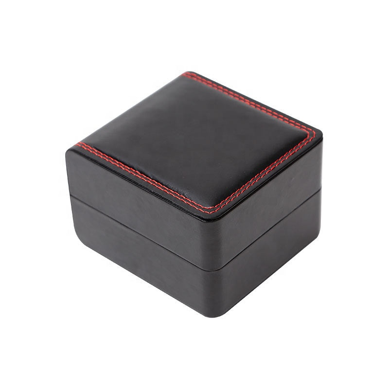 upgrade luxury pu leather watch packaging gift box (not for individual sales) glossy black