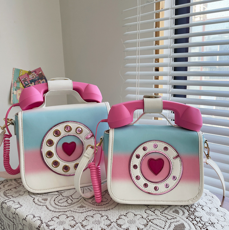 phone-shaped handbag colorful