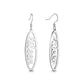 oval custom name ( 5 - 8 letters) earrings silver