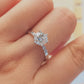 elegant 1ct s925 hive moissanite diamond ring with cert. (box included)